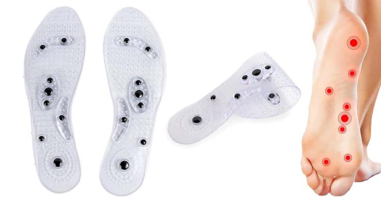 Magnetiska inläggssulor med zonterapi på Digdeal.se