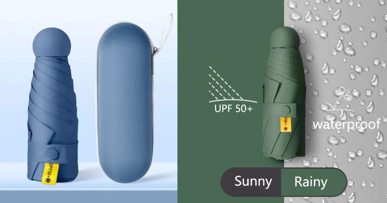 Miniparaply som även skyddar mot sol på Digdeal.se