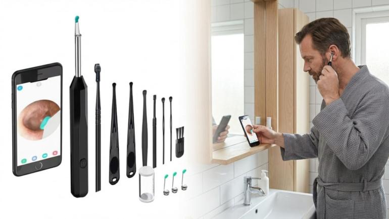 Öronrensare med LED-ljus på Digideal.se