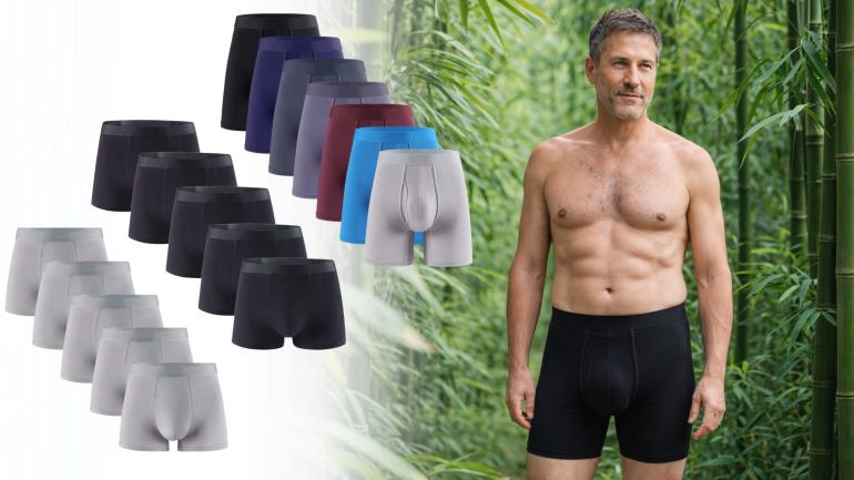 10-pack boxerkalsonger i bambufiber på Digideal.se