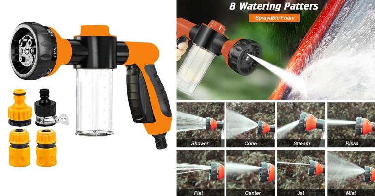Multifunktionell vattenspruta för trädgårdsslangar på Digdeal.se