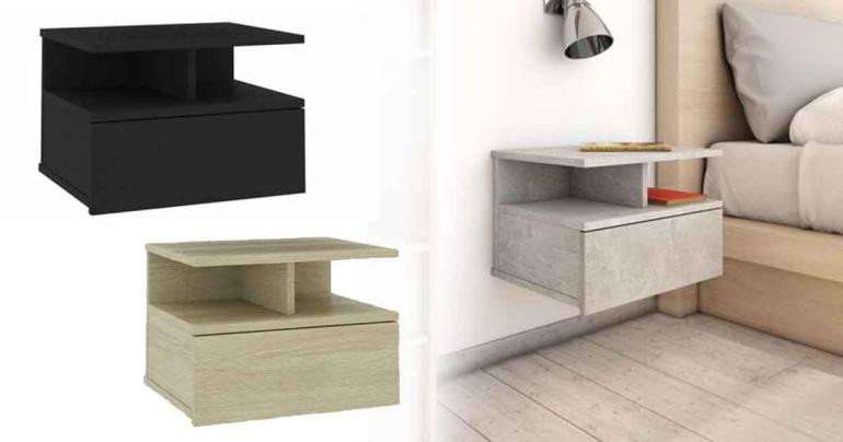 2 st väggmonterade sängbord på Digdeal.se