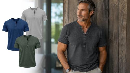 Henley T-shirt hittar du på Digideal.se