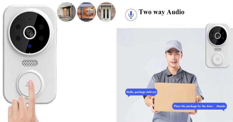Trådlös smart videodörrklocka på Digdeal.se