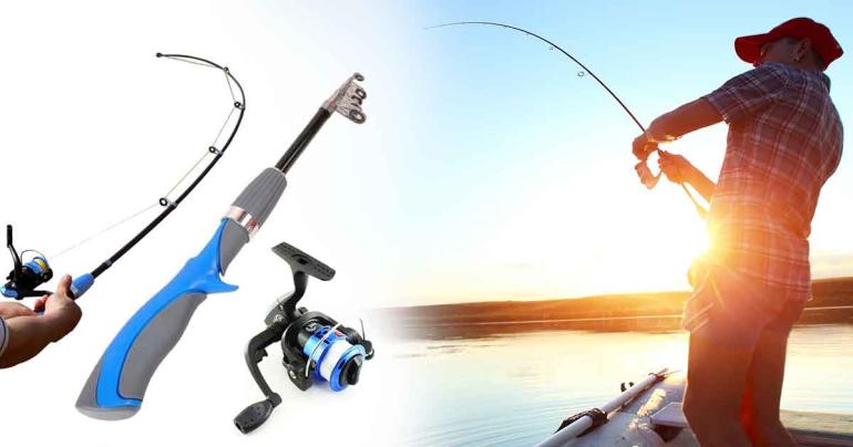 Teleskopiskt lättviktsspö med haspelrulle på Digideal.se