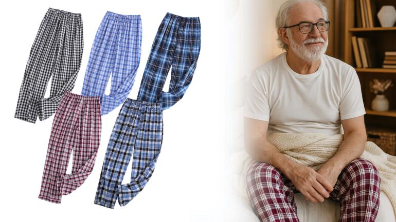 Rutiga flanellpyjamasbyxor för herr på Digdeal.se